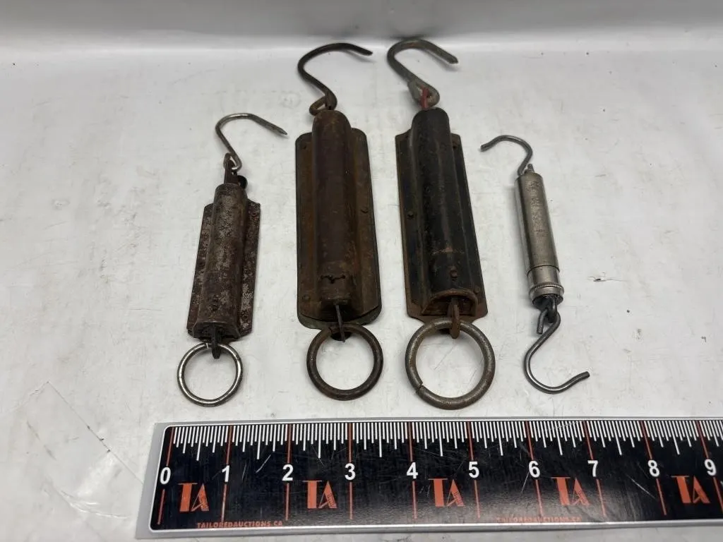 Vintage Spring & Balance Scales Lot