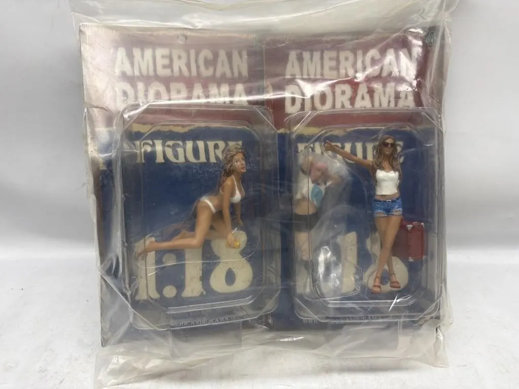 American Diorama 1:18 Figures - Hitchhiker Set of