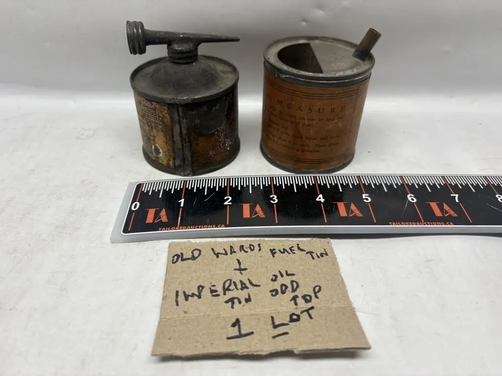 Old Wards Fuel Tin & Imperial Oil Tin