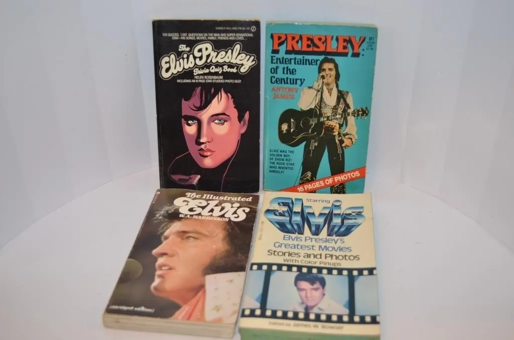 Four vintage 1970s paperback books dedicated to