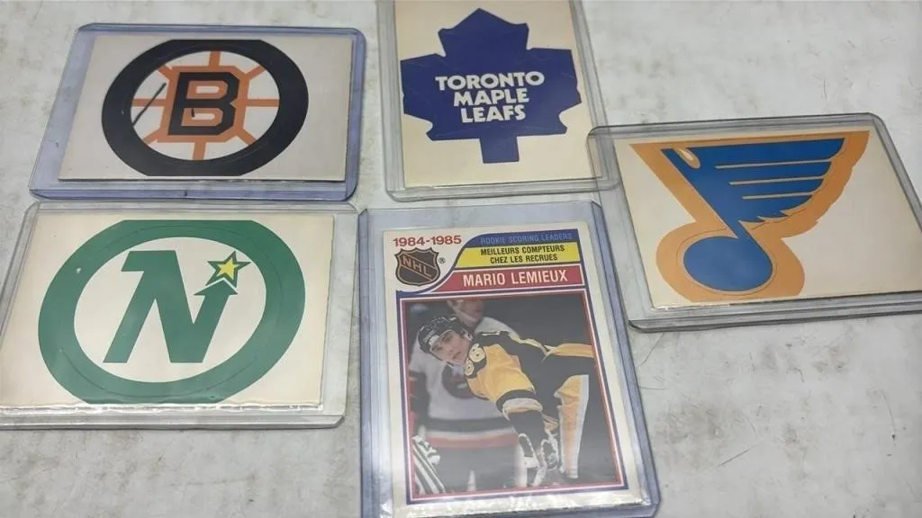 1980s NHL HOCKEY CARD LOT teams & Mario Lemieux