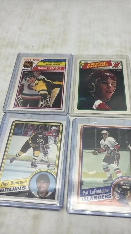 1980s NHL Hockey card Lot Lemieux Bourque Shanahan
