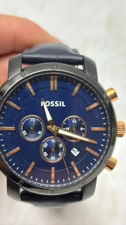Fossil Wristwatch watch leather strap