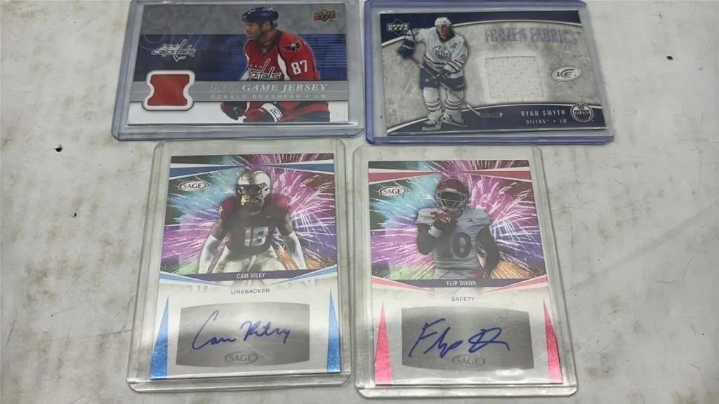 NHL Hockey card CFL Autograph lot jersey
