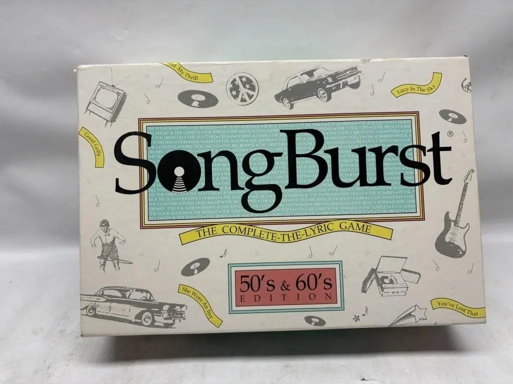 SongBurst 50's & 60's Edition Complete-the-Lyric