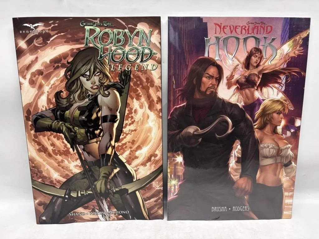 Zenescope Robyn Hood & Neverland Hook TPBs + Lady