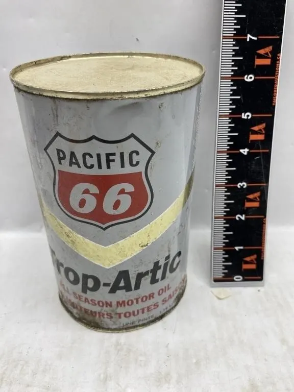 Pacific 66 Trop-Artic Motor Oil Tin Can