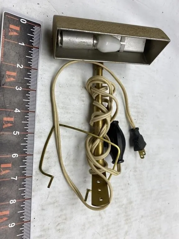 Vintage Picture Light Fixture with Cord