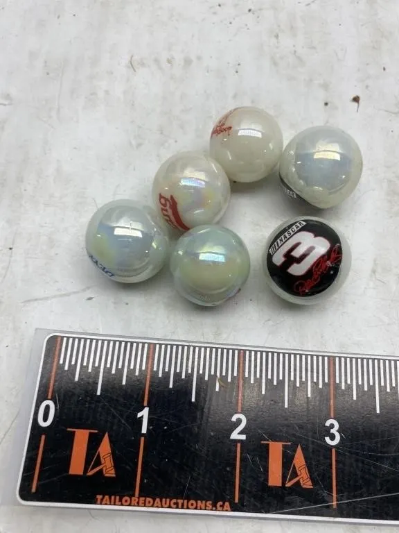 Iridescent Marbles incl. Betty Boop, Dale