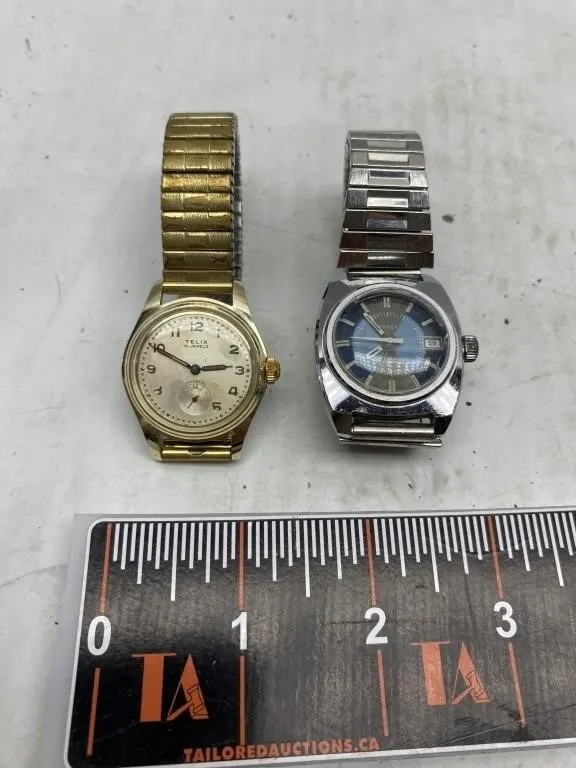 Vintage Telix 15 Jewels & Timex Wristwatches