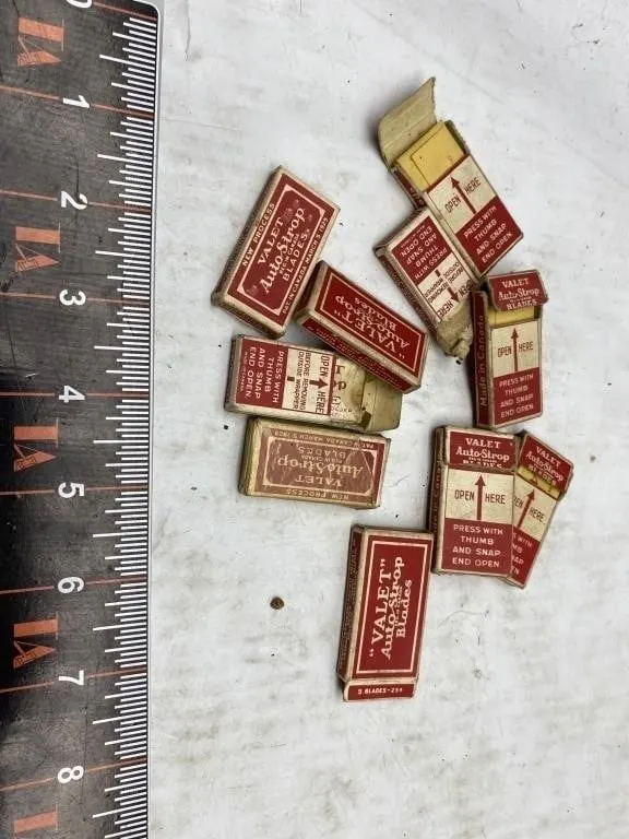 Vintage Valet Auto-Strop Razor Blade Boxes (Lot of