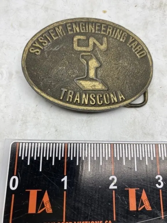 CN System Engineering Yard Transcona Belt Buckle