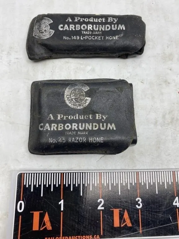 Carborundum Pocket Hone & Razor Hone, Vintage