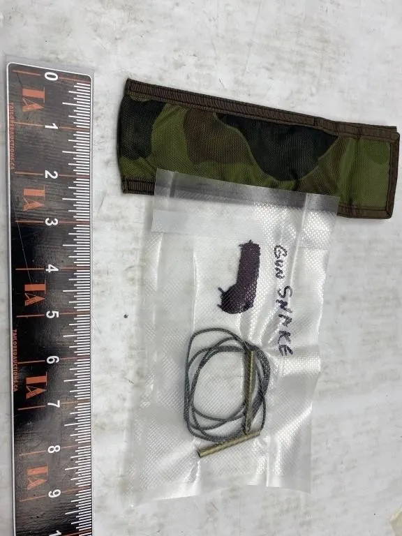 Gun Snake Cleaning Cord & Camo Pouch