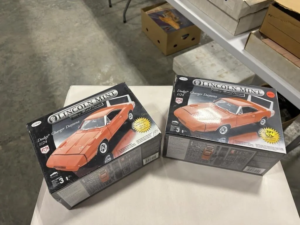 (2) Lincoln Mint Dodge Charger Die-Cast
