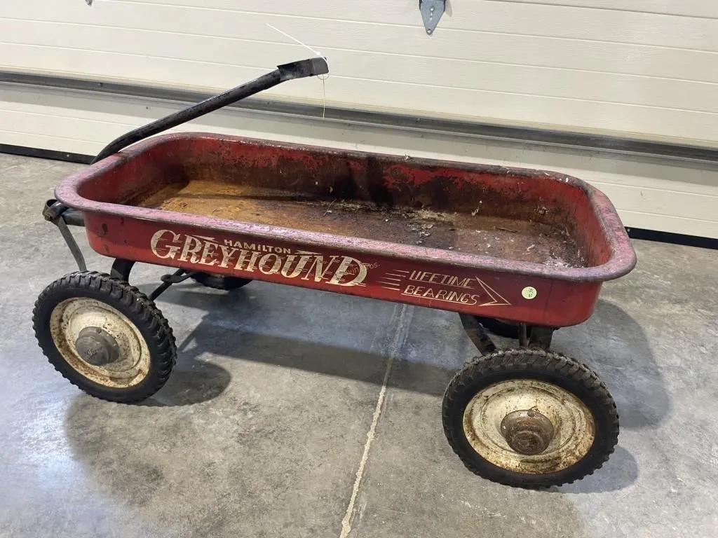 Greyhound Red Wagon