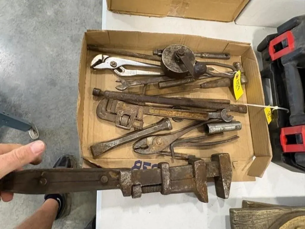 Pipe Wrench, Punch, Pliers etc