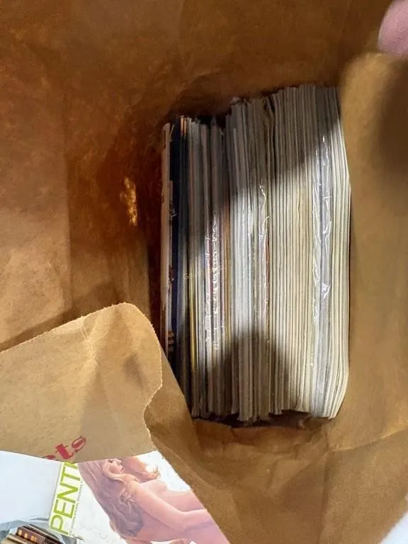 Bag of Playboy Magazines