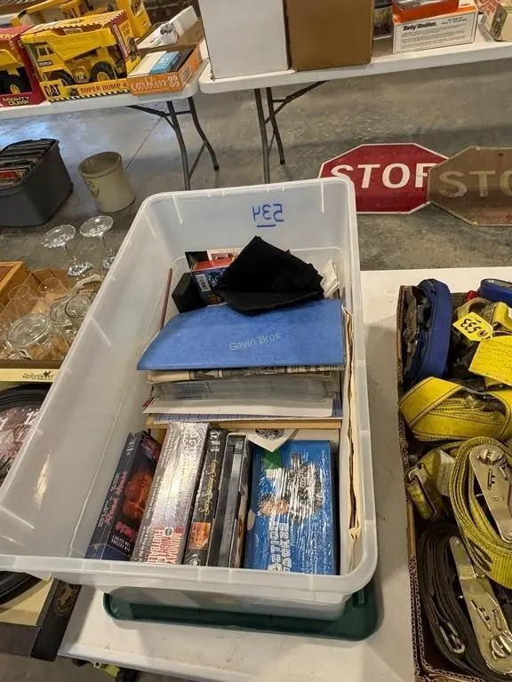VHS. Basketball Cards, Paper Goods etc