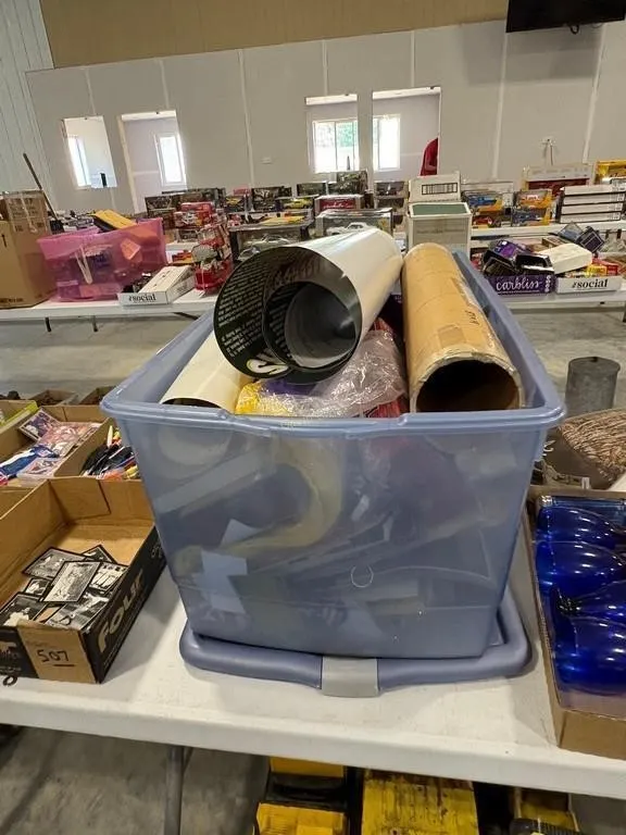 Tote of misc collectables & other