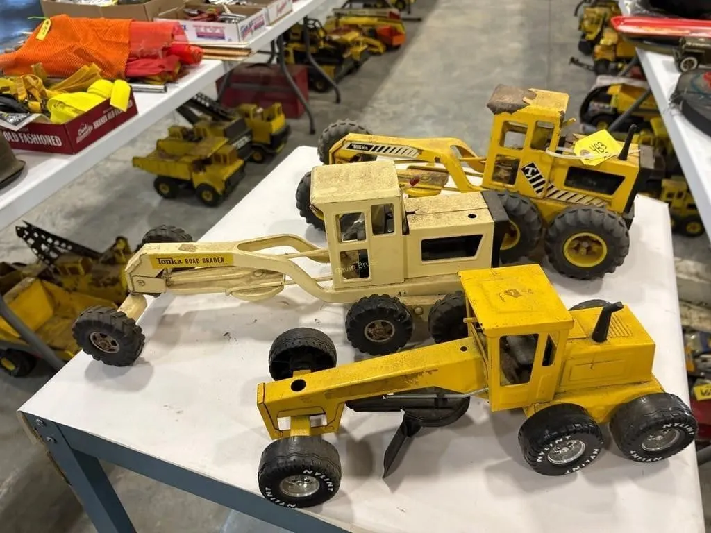 (3) Metal Road Graders, Tonka etc