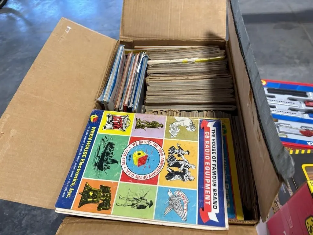 Box of Vintage Playboy Magazines