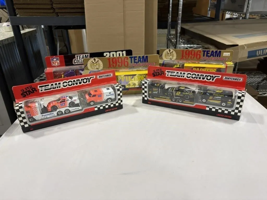 NFL Team Semi & Matchbox Nascar