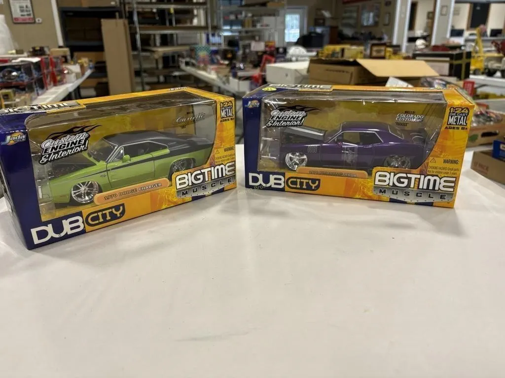 (2) Dub City BigTime Muscle Die-Cast Cars