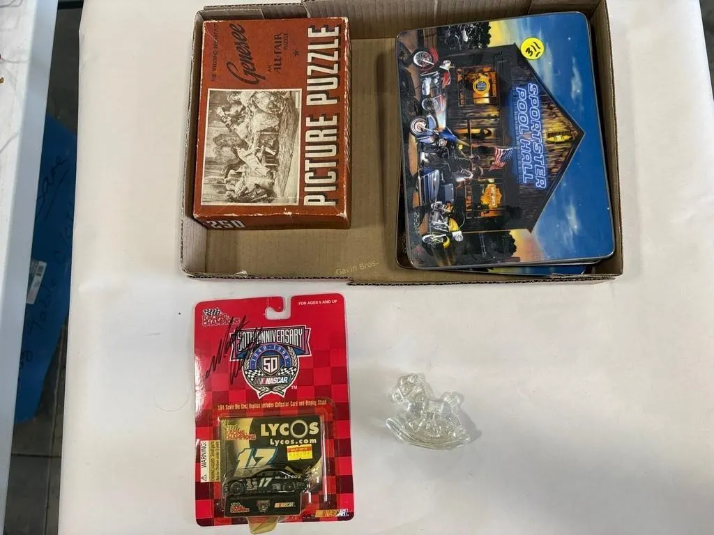 Harley Davidson Plates, Puzzle, & Other