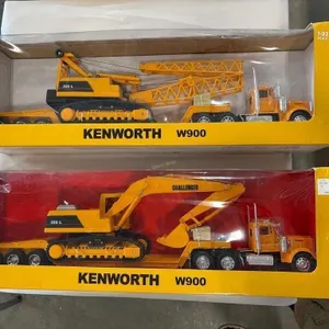 (2) NewRay Construction Series Kenworth W900