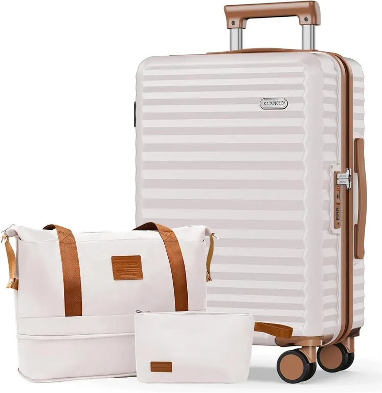 New $170 Luggage Set 3-Piece Hardshell