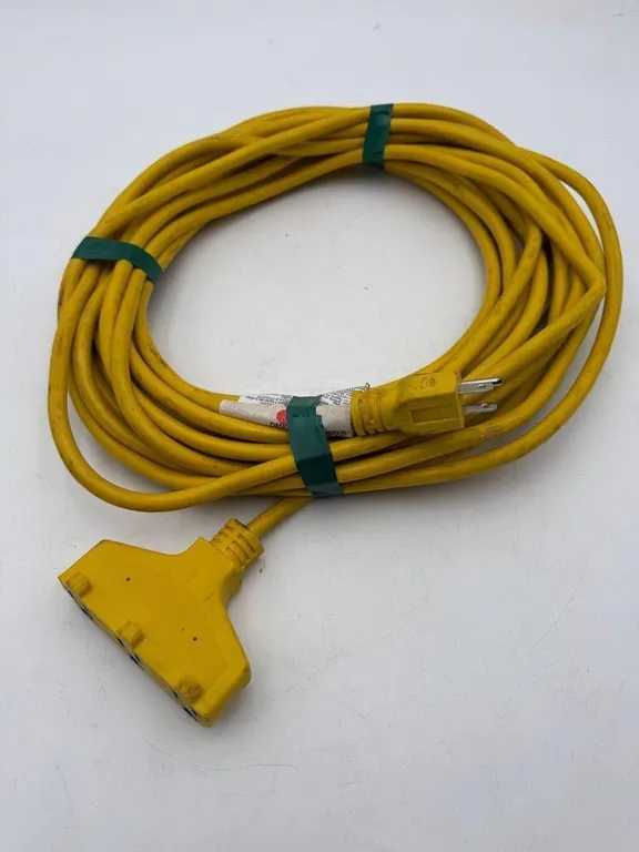 55FT Heavy Duty 3-Outlet Extension Cord