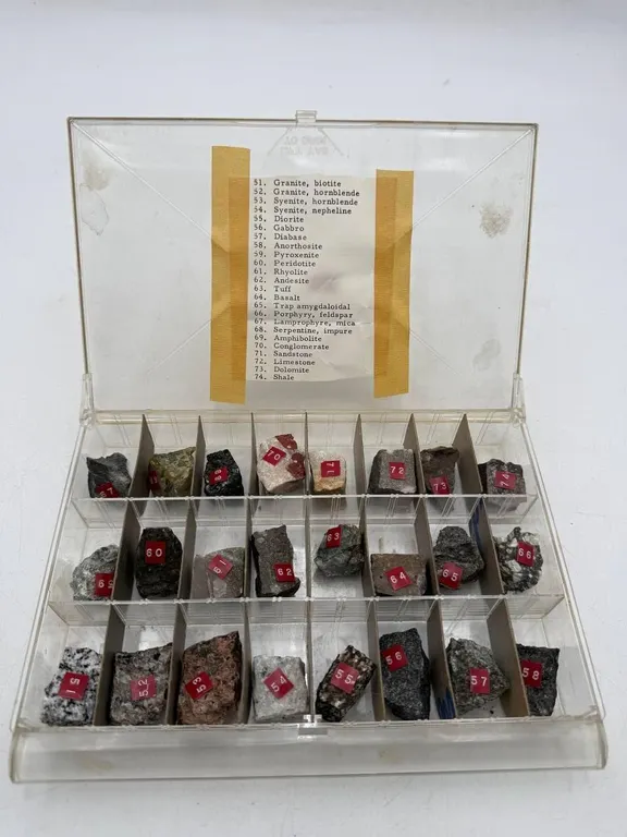 24-Piece Geological Rock Sample Collection