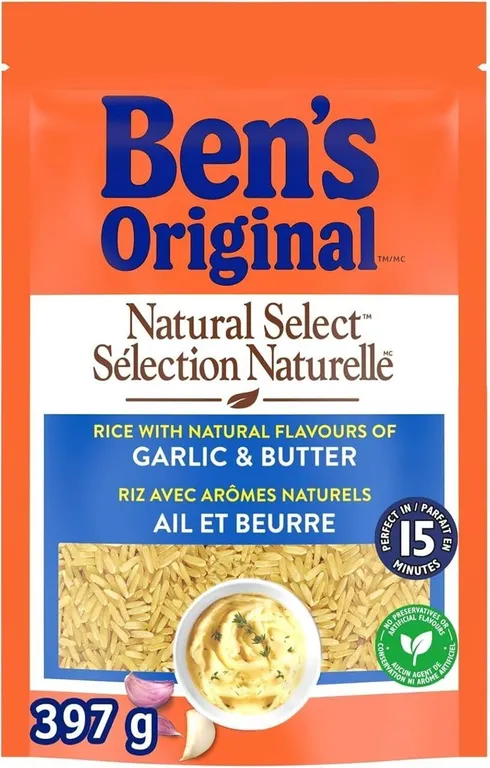 SEALED (12 Pk, 397g ea.) $61 Garlic & Butter Rice