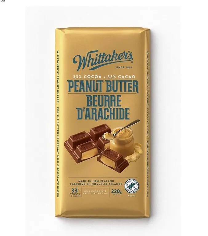 Whittakers' Peanut Butter Block 220 Gram