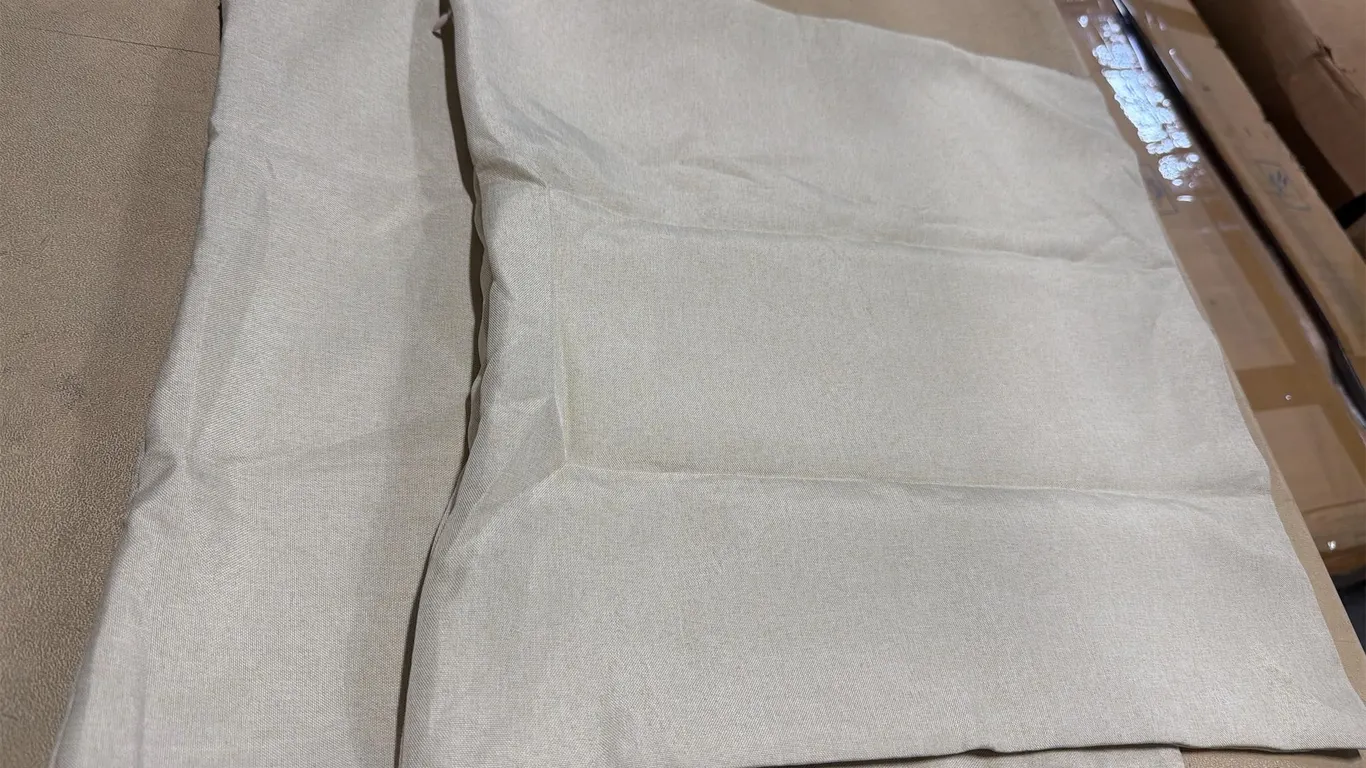 New 2pcs Pillow Covers Beige 40cm X 40cm
