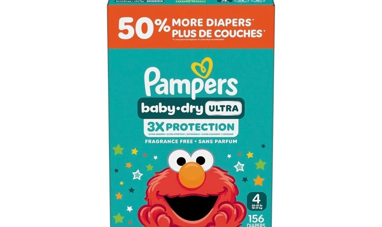 $35 Pampers Baby Dry Ultra Diapers, Size 4