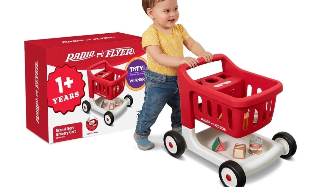 NEW $99 Radio Flyer Scan & Sort Shopping Cart