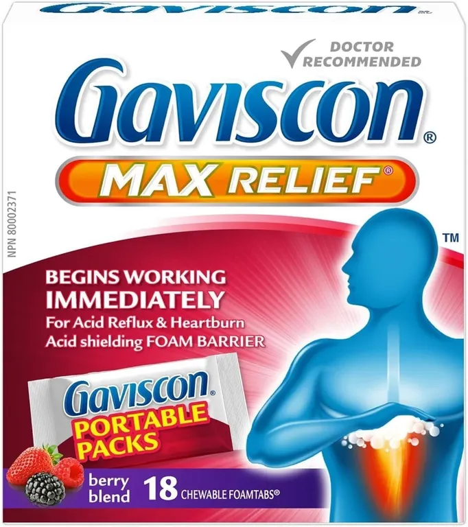 SEALED (18ct) Gaviscon Max Relief Portable Tablets