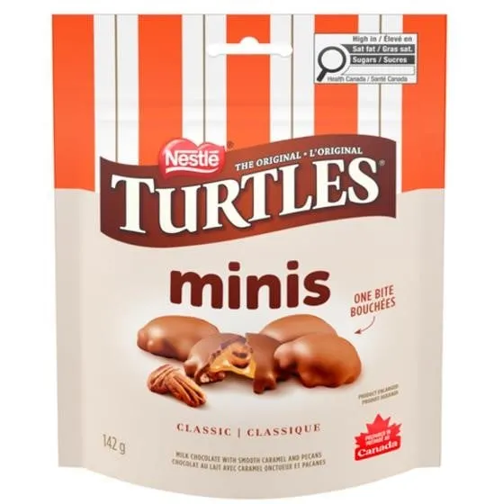 NEW (142g x3) 3pk TURTLES Minis Classic Recipe