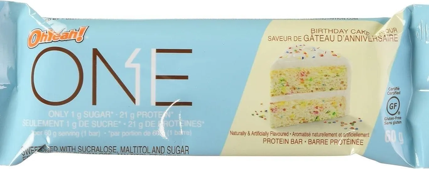 NEW $35 (60g x 12ct) OhYeah! Birthday Cake bars