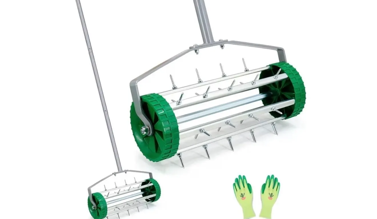 NEW $60 Spike Lawn Aerator, Heavy Duty Rolling