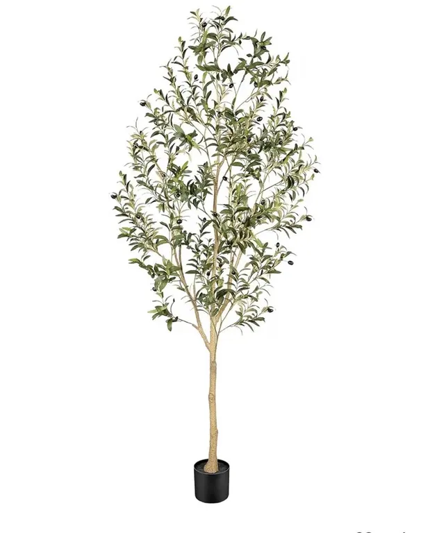 $90 Realead Faux Olive Tree 7ft with Realistic