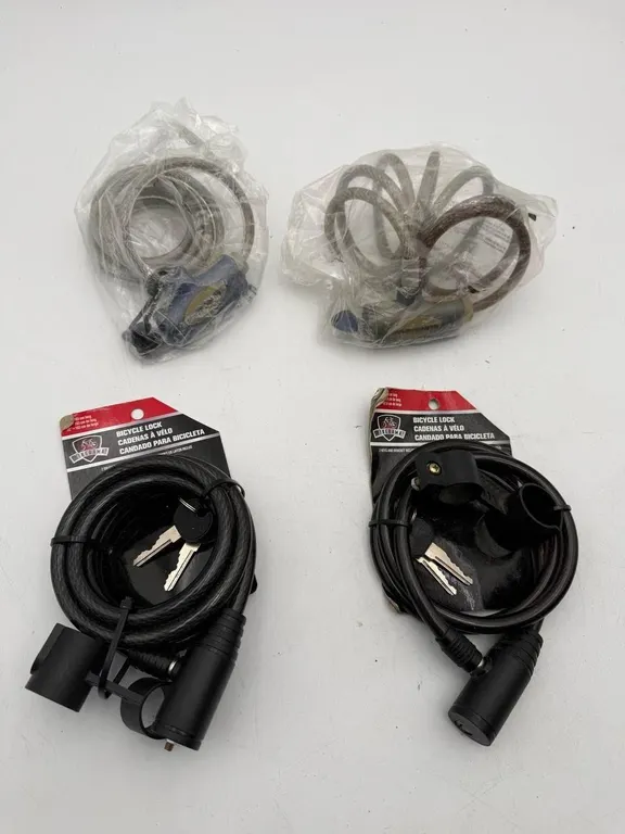 Bikerama Bicycle Cable Locks � Lot of 4