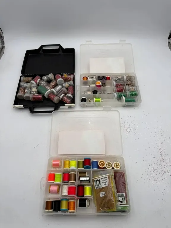 Fly Tying Supplies & Materials Large Lot