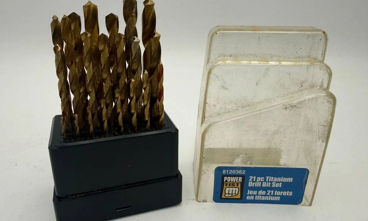Power Fist 21pc Titanium Drill Bit Set