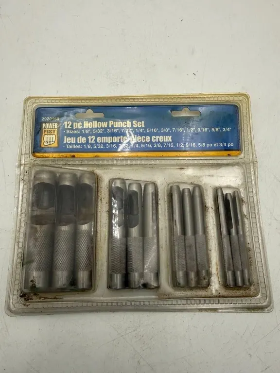 Power Fist 12pc Hollow Punch Set