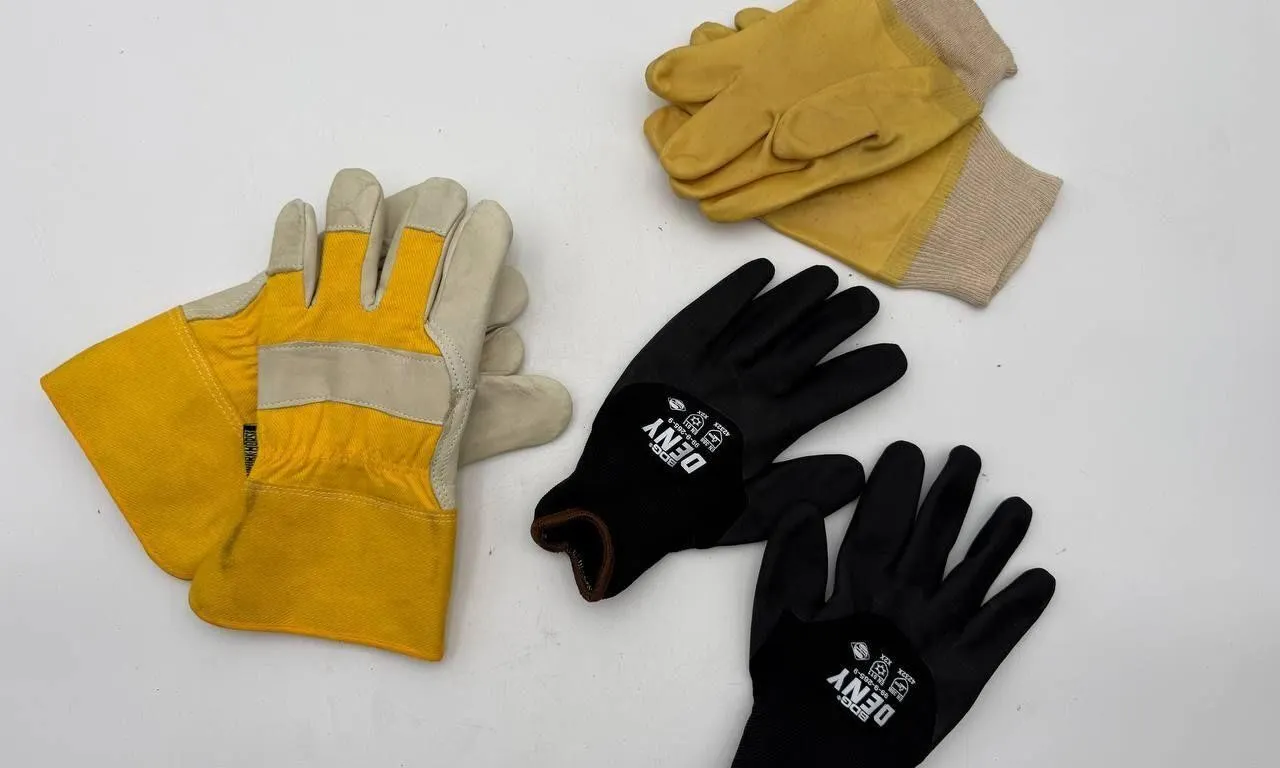 Lot of 3 Pairs Work Gloves � New