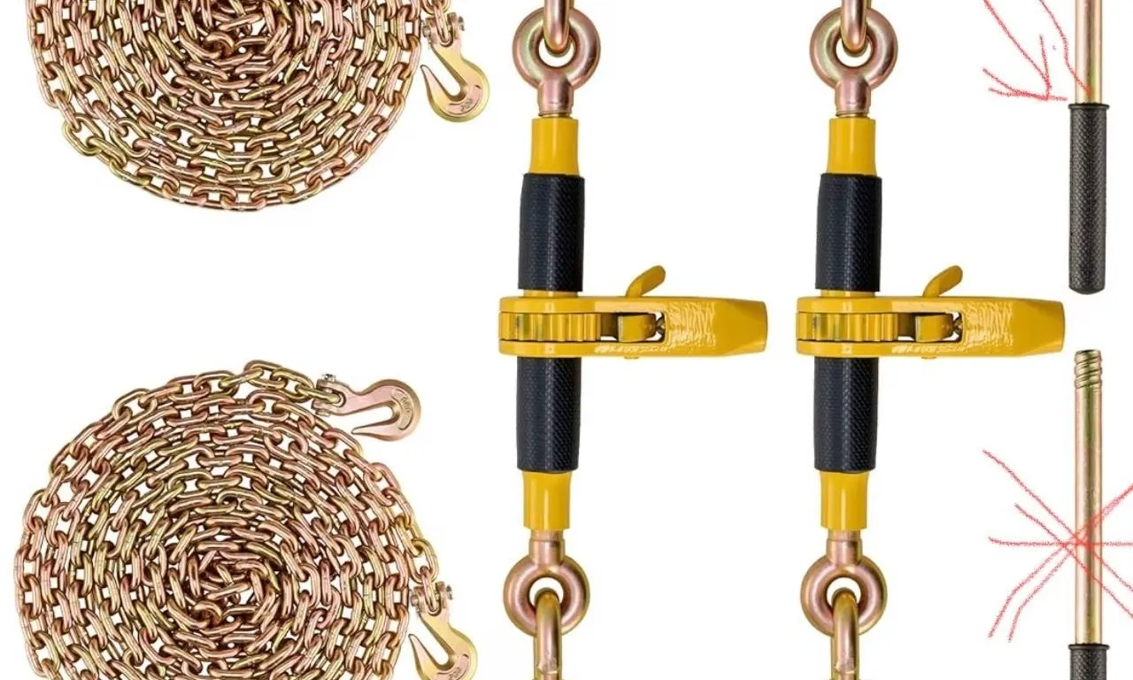 $397 VEVOR Ratchet Chain Binder 2PCS