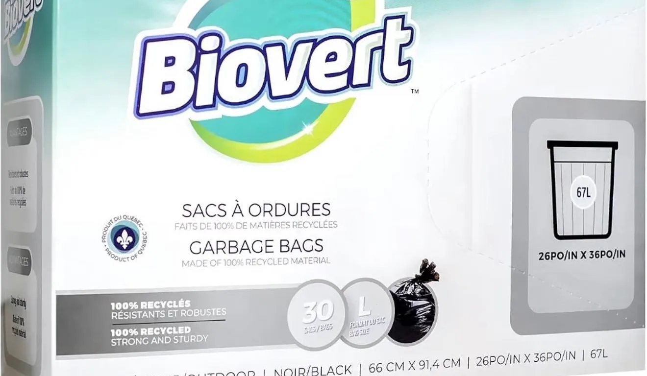 NEW Biovert Garbage Bags, Extra Strong